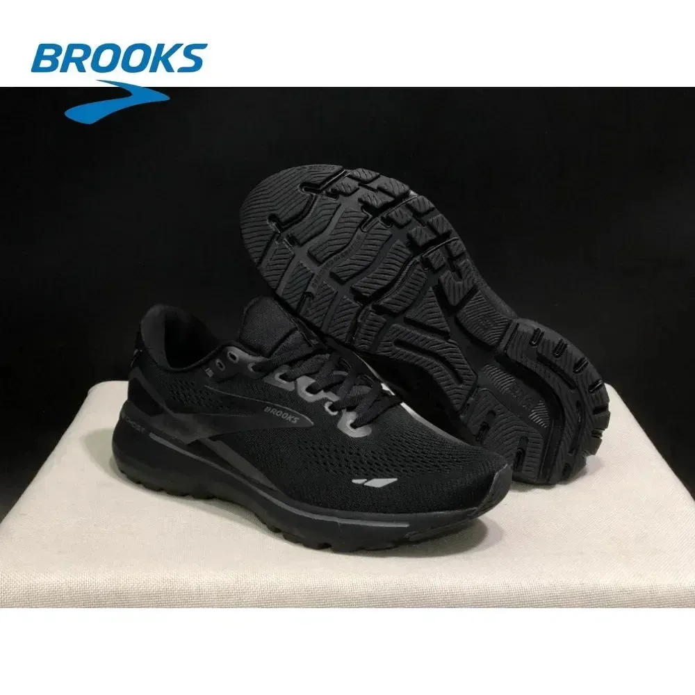 BROOKS Men’s Ghost 15 Shoes Is Perfect for Runners Seeking Comfort, Stability, and Style on The Trail Black Shoes