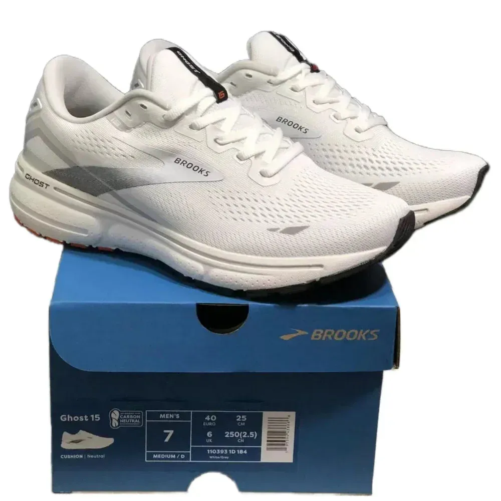 BROOKS Men’s Ghost 15 Shoes Is Perfect for Runners Seeking Comfort, Stability, and Style on The Trail Black Shoes