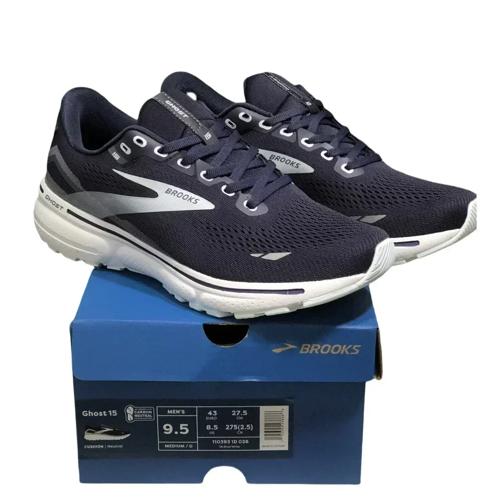 BROOKS Men’s Ghost 15 Shoes Is Perfect for Runners Seeking Comfort, Stability, and Style on The Trail Black Shoes