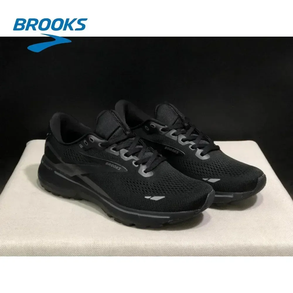 BROOKS Men’s Ghost 15 Shoes Is Perfect for Runners Seeking Comfort, Stability, and Style on The Trail Black Shoes