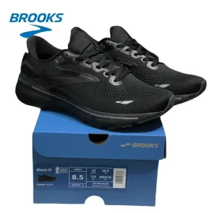 BROOKS Men’s Ghost 15 Shoes Is Perfect for Runners Seeking Comfort, Stability, and Style on The Trail Black Shoes