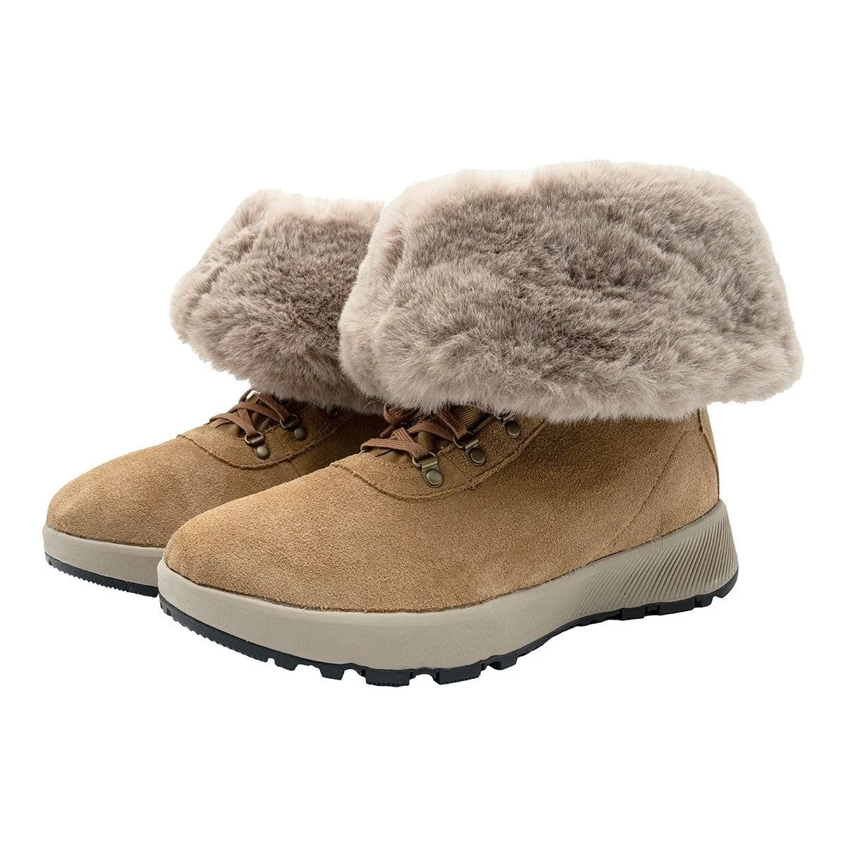 Columbia Slopeside Village Omni Heat Snow Boots Suede Brown Colour For Women