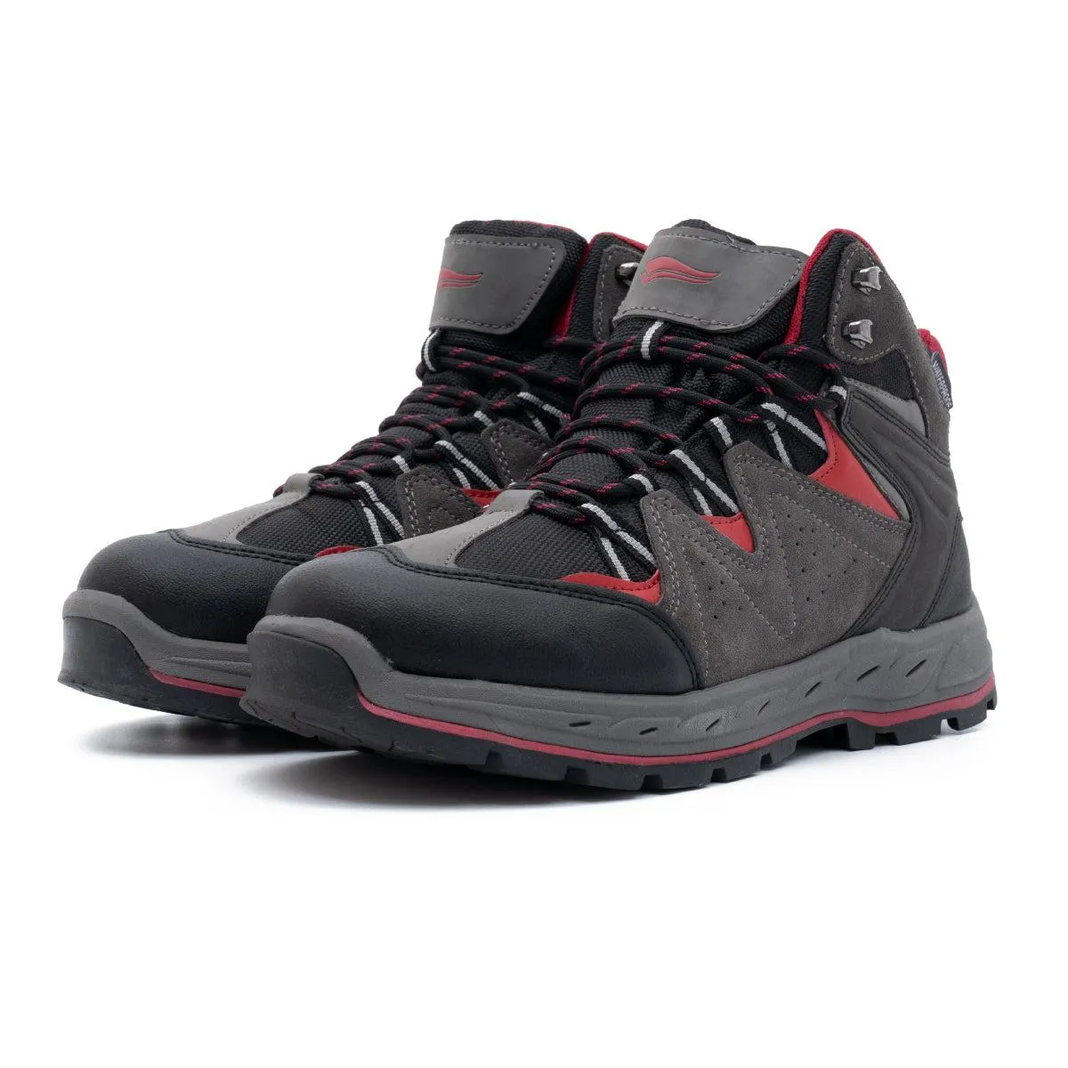 Crivit Trekking Hiking Boots Fabric Multicolour Colour For Men