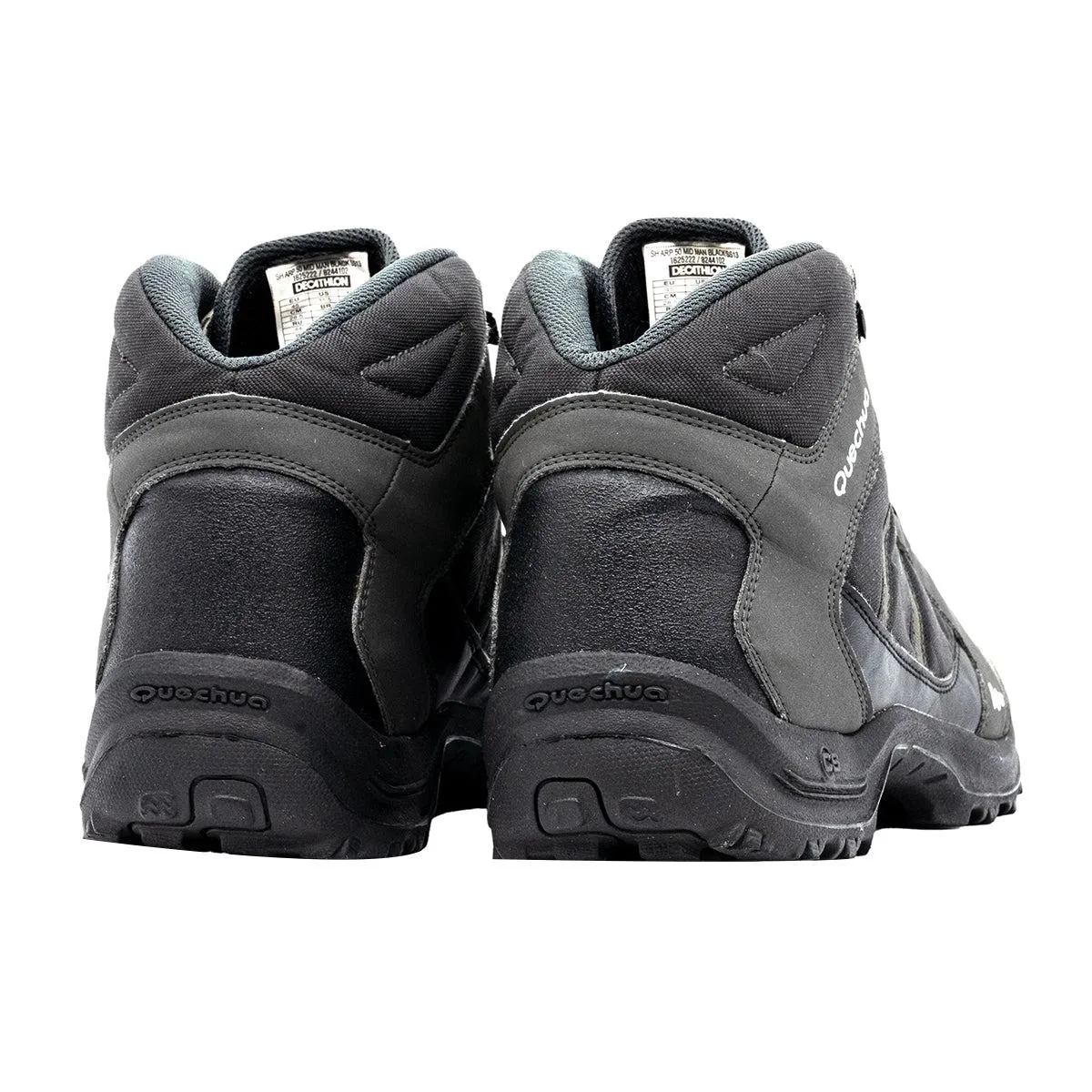 Decathlon Sharp 50 Hiking Boots Leather Black Colour For Men