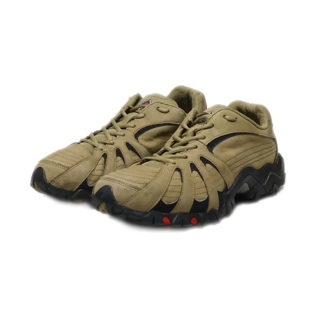 Ecco Hiking Boots Leather Beige Colour For Men