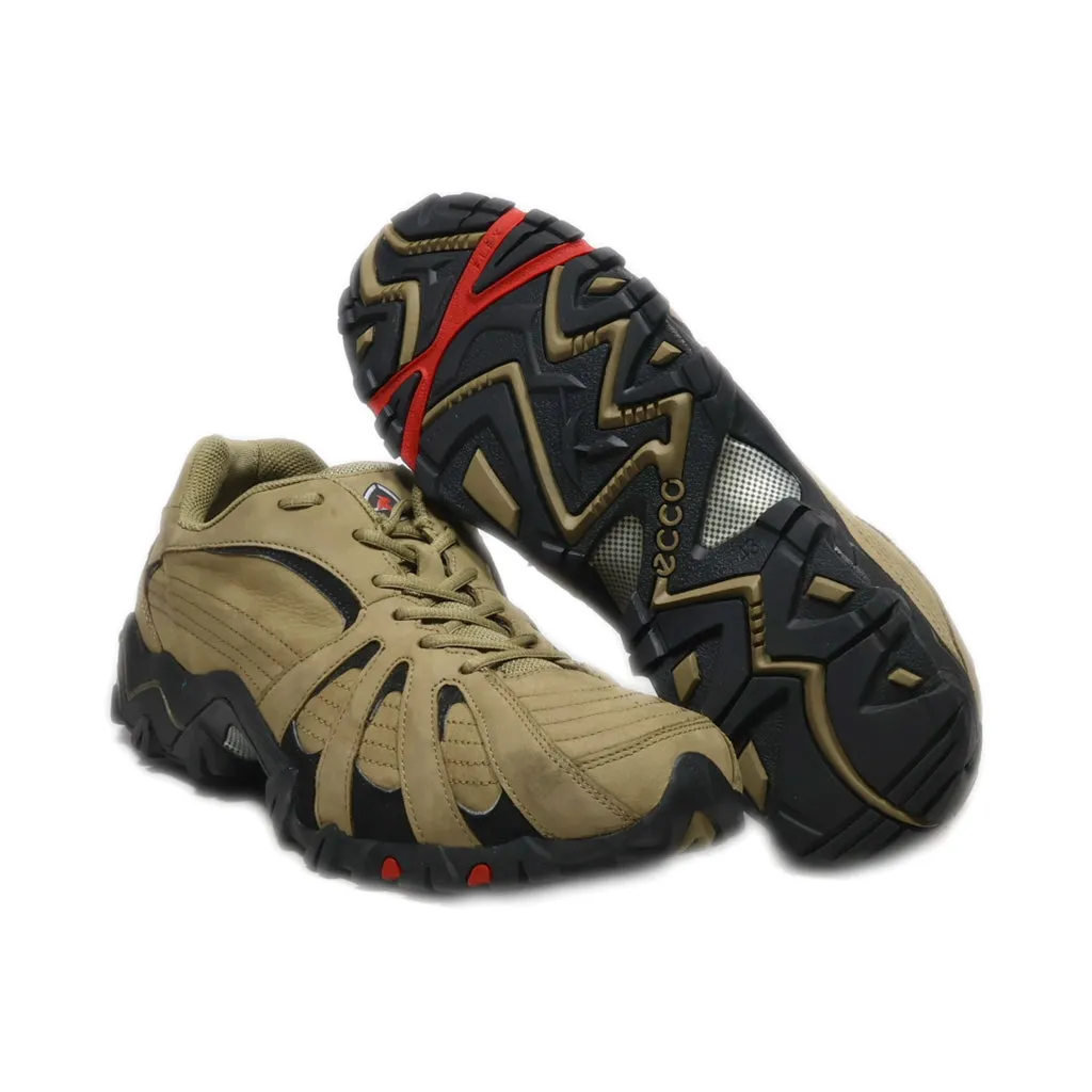 Ecco Hiking Boots Leather Beige Colour For Men