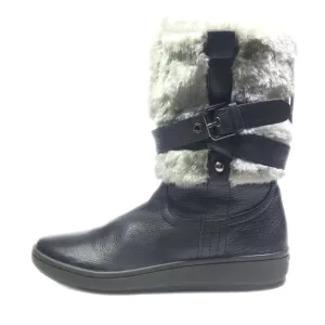 Geox Snow Boots Leather Black Colour For Women