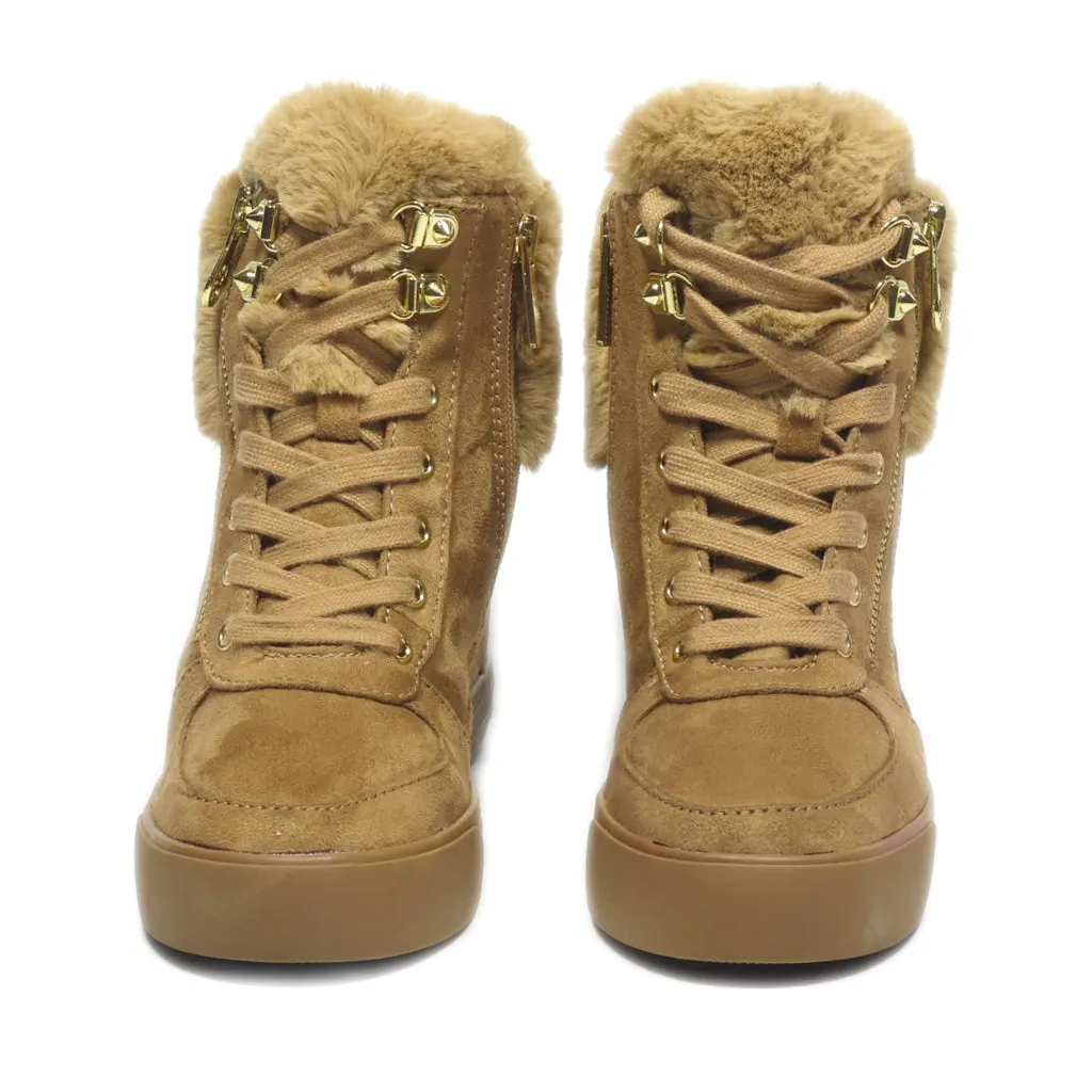 Guess Snow Boots Leather Brown Colour For Kids