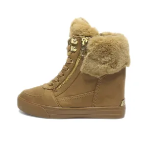 Guess Snow Boots Leather Brown Colour For Kids
