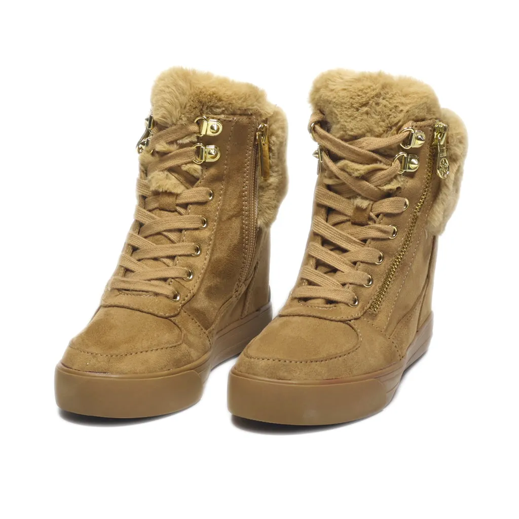 Guess Snow Boots Leather Brown Colour For Kids