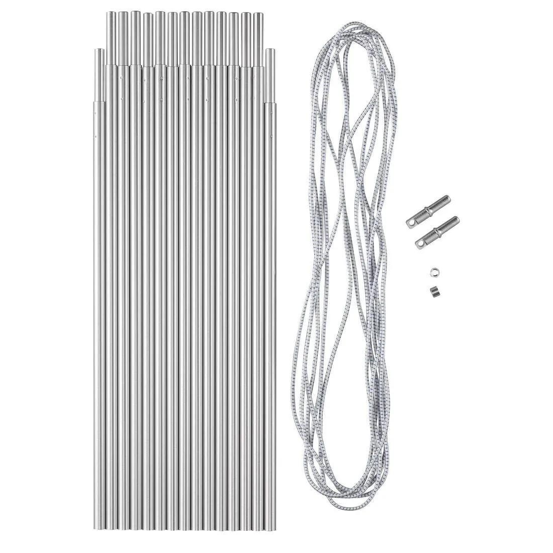 KIT ARCEAU EN ALUMINIUM 4,5 MÈTRES Ø 8,5 MM 14 JONCS DE 32,5 CM