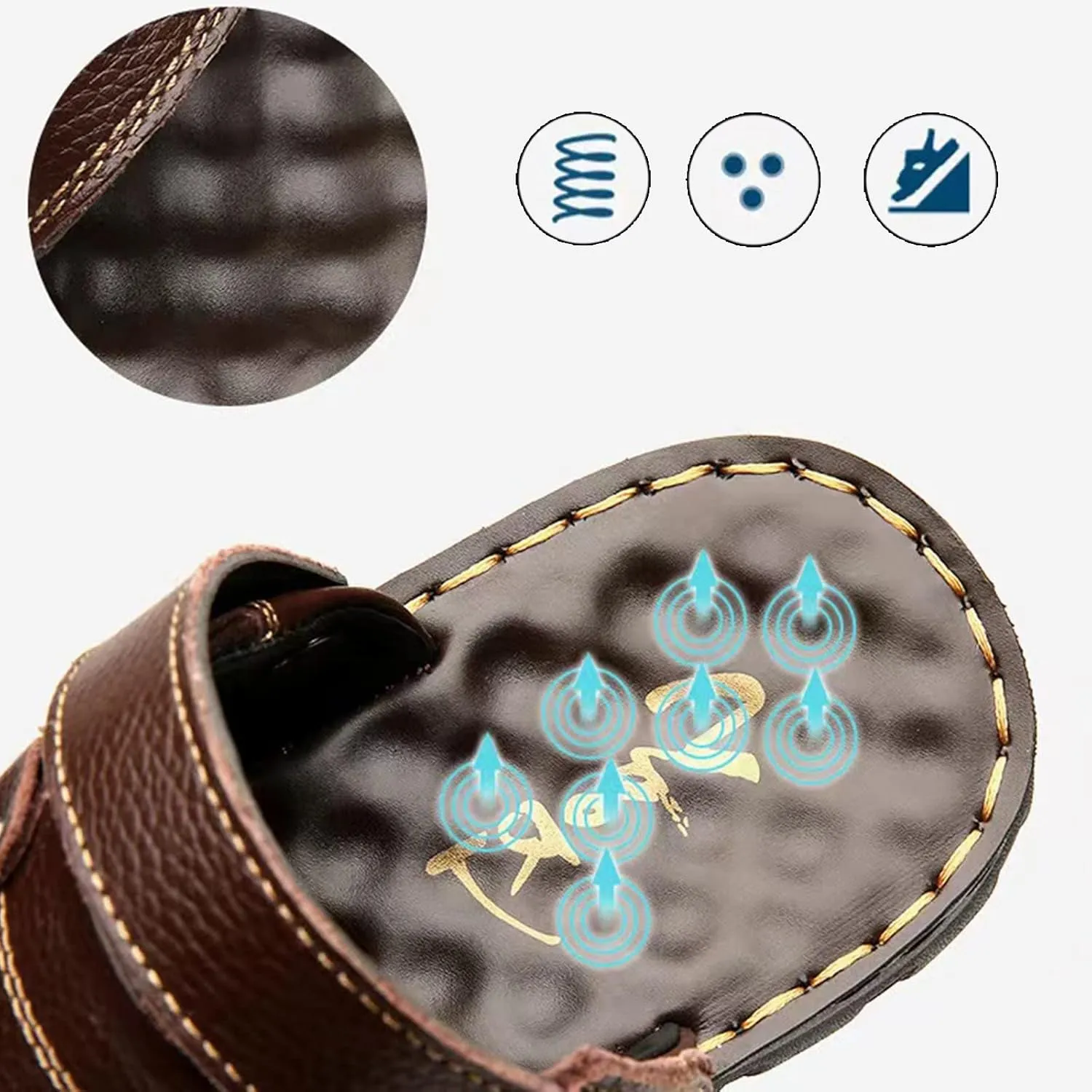 Mens Sandals Sandal for Men Mens Beach Sandals Lightweight Outdoor Beach Breathable Comfortable Sandal