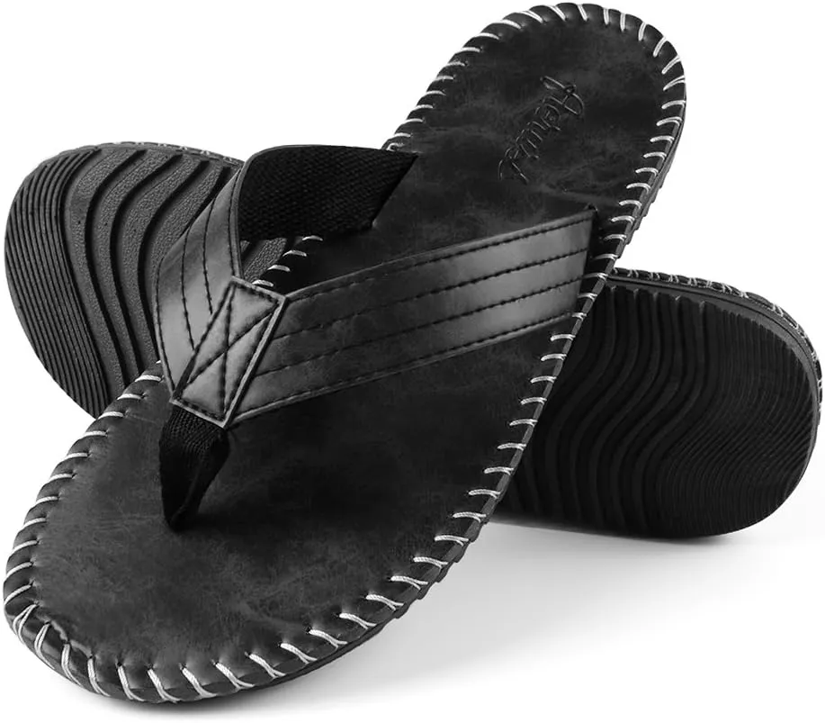 Mens Ultra Light Slip on Slides Skid Resistant All Weather Beach Sandals Quick Dry Indoor Outdoor Flip Flop Thong Sandles