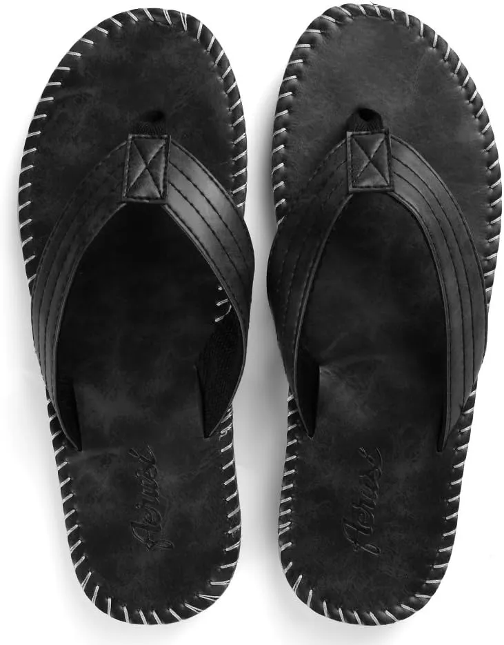 Mens Ultra Light Slip on Slides Skid Resistant All Weather Beach Sandals Quick Dry Indoor Outdoor Flip Flop Thong Sandles