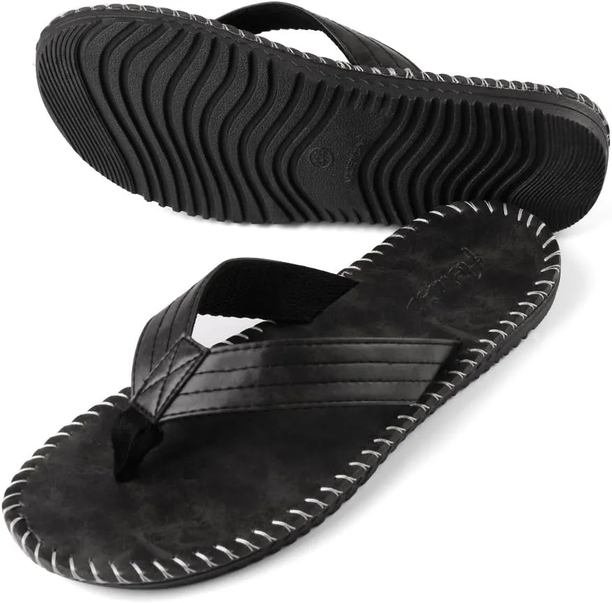 Mens Ultra Light Slip on Slides Skid Resistant All Weather Beach Sandals Quick Dry Indoor Outdoor Flip Flop Thong Sandles