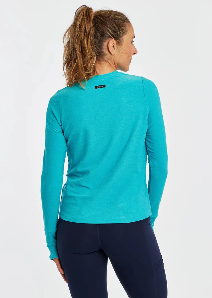 Oiselle | Lux Relaxed Long Sleeve | Women's | Robin