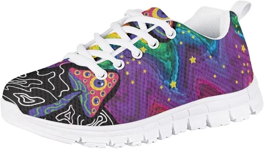 PinUp Angel Girl Running Shoes Lightweight Tennis Shoes Non Slip Workout Shoes Breathable Mesh Walking Sneakers