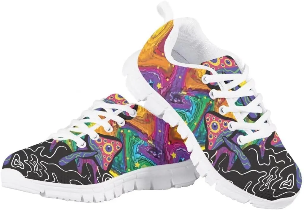 PinUp Angel Girl Running Shoes Lightweight Tennis Shoes Non Slip Workout Shoes Breathable Mesh Walking Sneakers