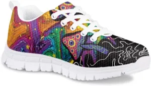 PinUp Angel Girl Running Shoes Lightweight Tennis Shoes Non Slip Workout Shoes Breathable Mesh Walking Sneakers