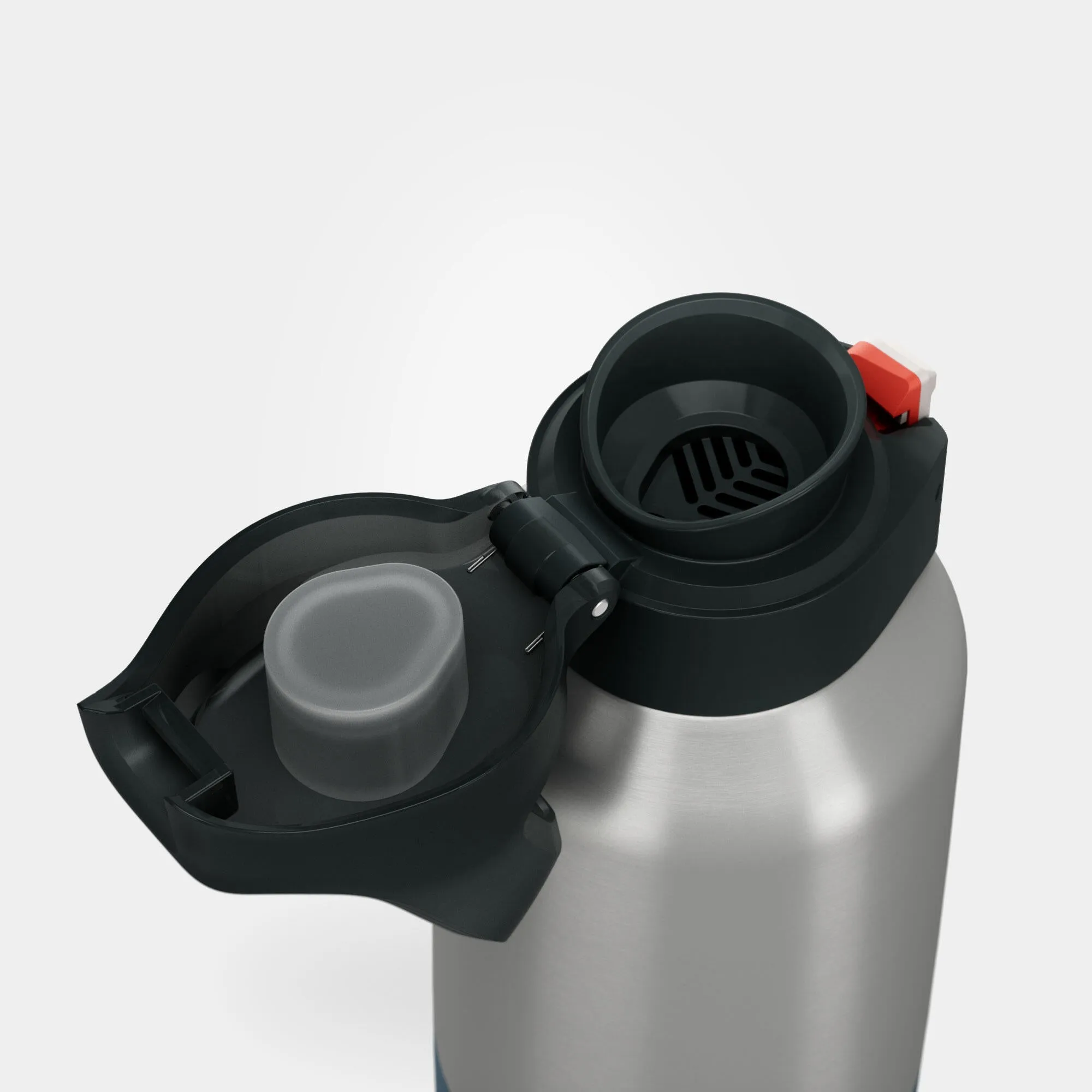 Quechua MH500 Double Wall Insulated Stainless Steel Hiking Water Bottle 27oz