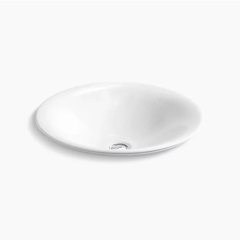 Sartorial Herringbone Carillon Wading Pool 17.69" x 17.69" x 6" Vitreous China Vessel Bathroom Sink in White