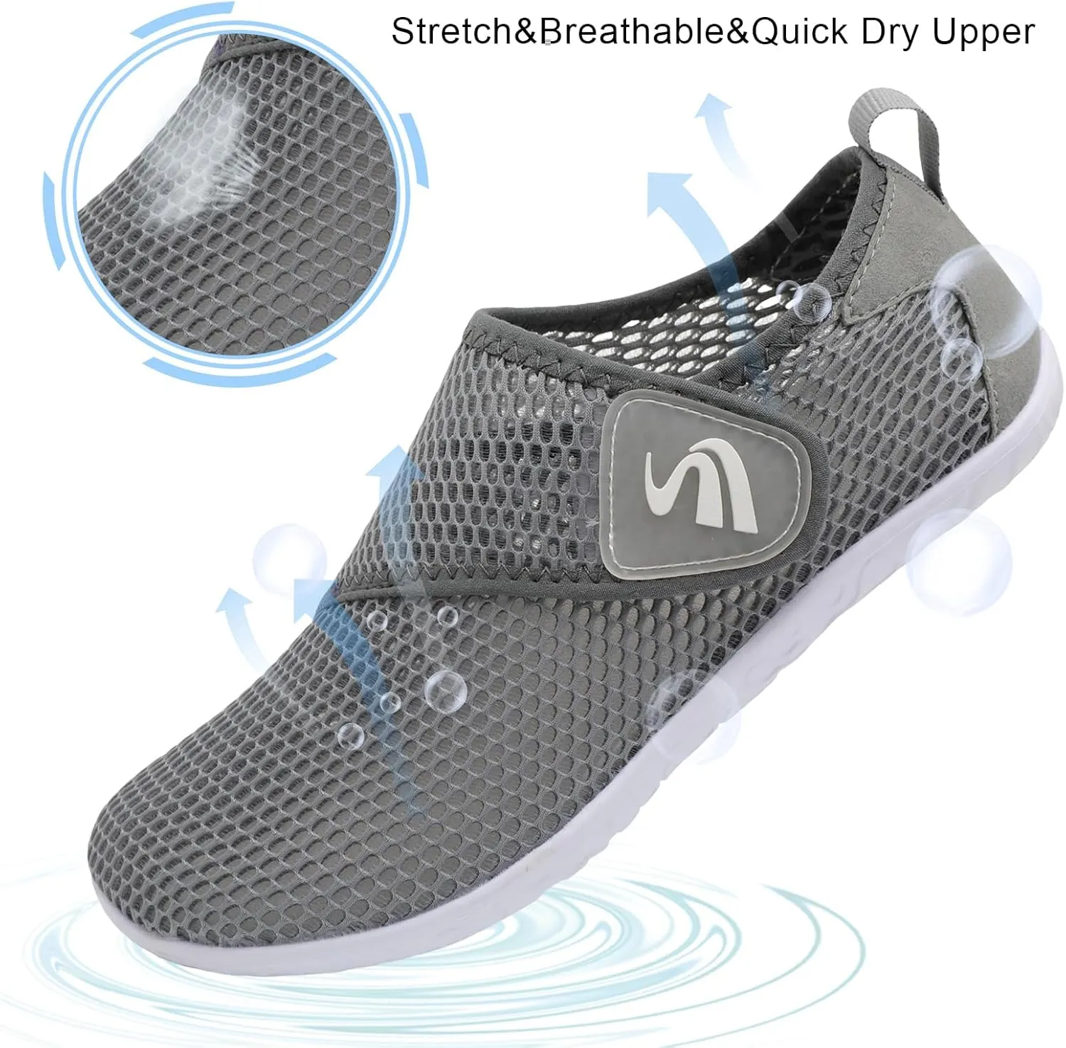 Spesoul Womens and Mens Water Shoes Breathable Quick Dry Soft Barefoot Aqua Socks for Hiking Swim Beach Surf Yoga Sport