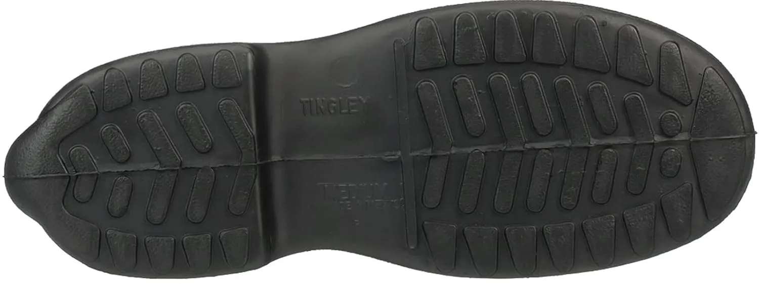 TINGLEY womens 10-inch Overshoe With Button Mid Calf Boot, Black, Large US, 1400